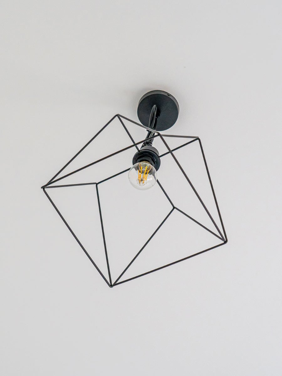 Framed ceiling lamp
